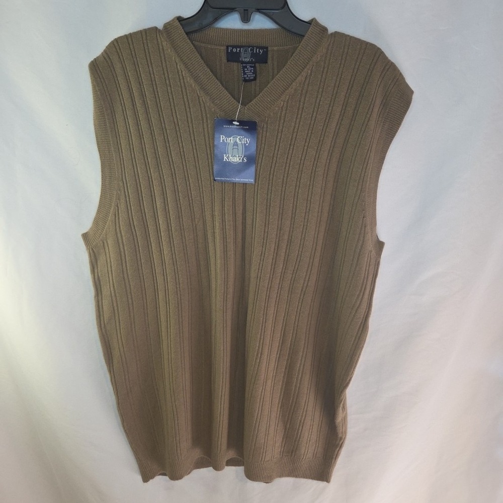 Men's Tan XL Sweater Vest NWT Grandpa‎ Core